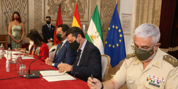 Firmado el convenio de la base logística del ejército en Córdoba