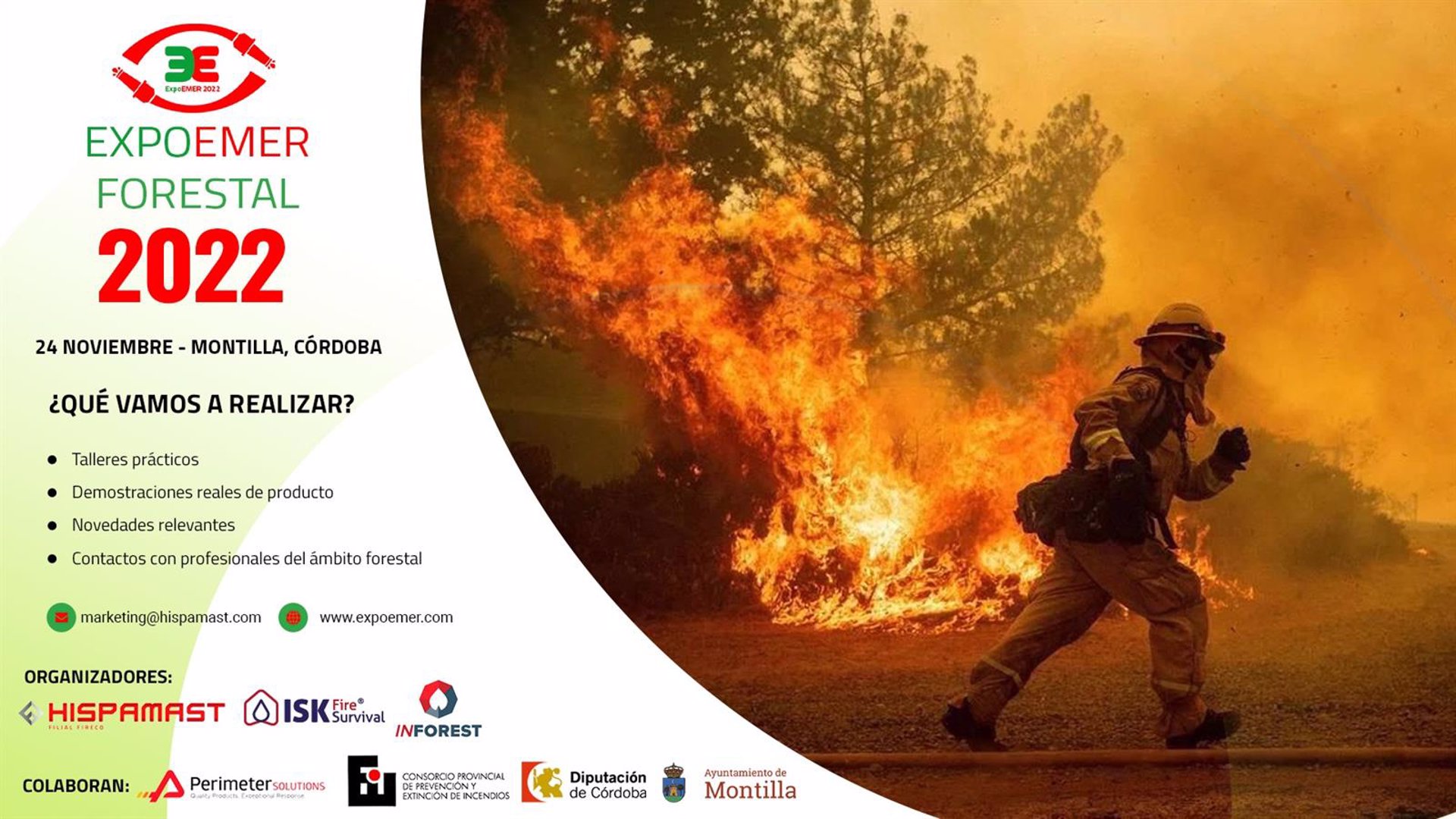 Los bomberos forestales y las empresas del sector se dan cita en ExpoEMER 2022 en Montilla