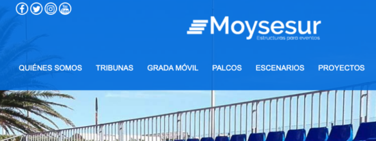 Moysesur, registra su marca de estructuras para eventos
