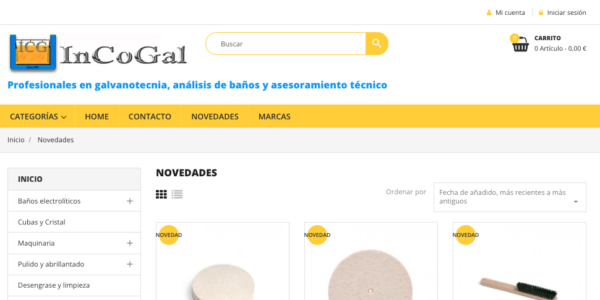 InCoGal, la empresa especializada en galvanotenica, registra su marca