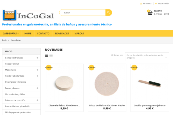 InCoGal, la empresa especializada en galvanotenica, registra su marca