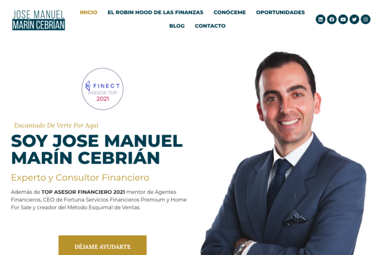 José Manuel Marín Cebrián, asesor financiero, registra su marca