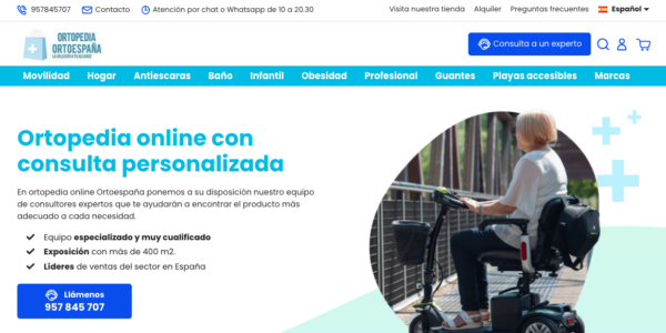 Ortopedia Ortoespaña, la tienda online de ortopedia, registra su marca
