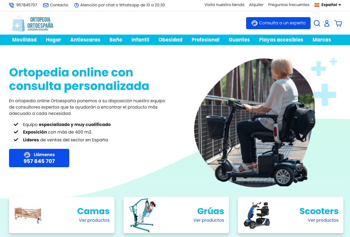 Ortopedia Ortoespaña, la tienda online de ortopedia, registra su marca