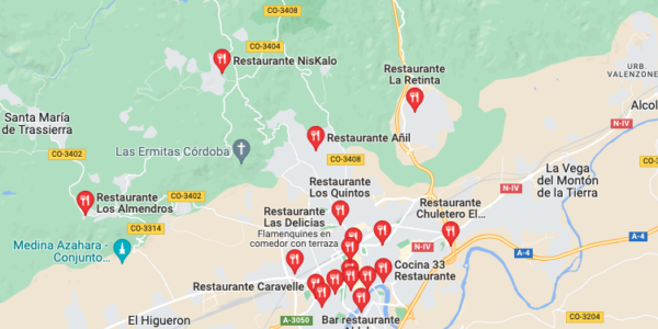 Top 40 de establecimientos de Córdoba por reseñas en Google my Business