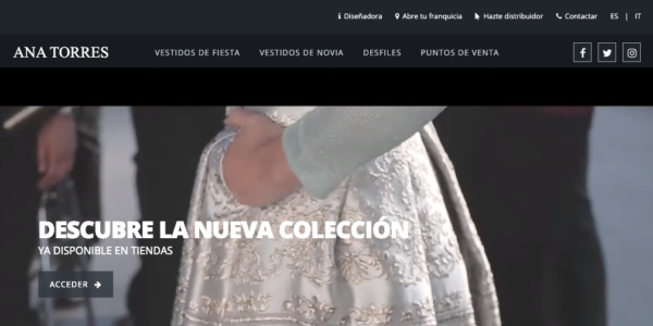 Ana Torres, diseñadora de moda, registra su marca