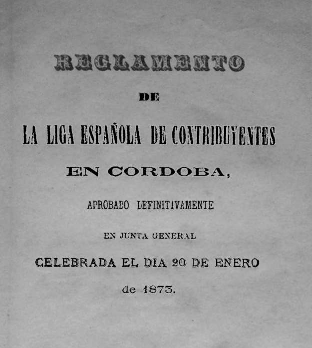 La Liga Española de Contribuyentes de Córdoba