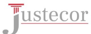 Presentan solicitud de registro para el nombre comercial JUSTECOR
