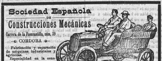 Córdoba y su fugaz sueño automovilístico: La Sociedad Española de Construcciones Mecánicas