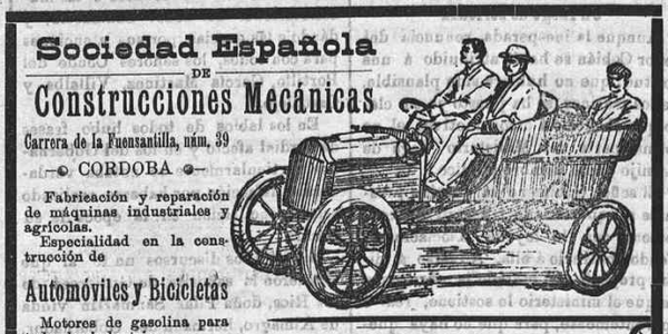 C&oacute;rdoba y su fugaz sue&ntilde;o automovil&iacute;stico: La Sociedad Espa&ntilde;ola de Construcciones Mec&aacute;nicas